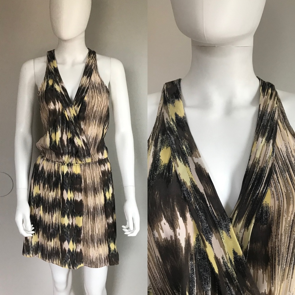 Parker NWOT Yellow Summer Halter Mini Dress
